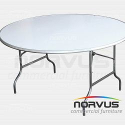 Mesa redonda plegable 150 fibra de vidrio