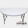  Mesa media luna plegable 150x75 fibra de vidrio