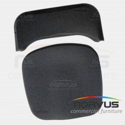 Juego de asiento y respaldo para silla plegable de plastico adulto