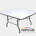 Mesa cuadrada plegable 150x150 fibra de vidrio