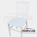 Silla Versalles de plástico blanco