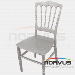 Silla Versalles de plástico plata