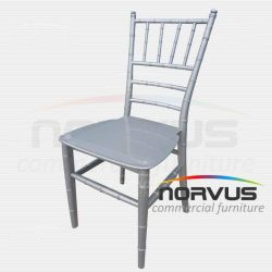Silla Infantil Tiffany de plástico plata