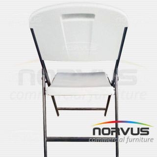  Silla plegable Garden de plástico inflado blanco