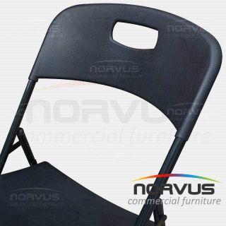  Silla plegable de plástico jardín Polonia negro