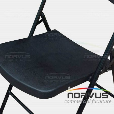  Silla plegable de plástico jardín Polonia negro