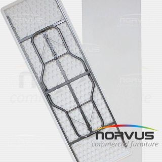  Mesa rectangular plegable 240x75  plástico inflado