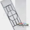  Mesa rectangular plegable 240x75  plástico inflado