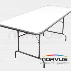 Mesa rectangular plegable 180x75 fibra de vidrio