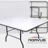  Mesa cuadrada plegable 150x150 fibra de vidrio