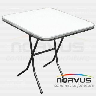 Mesa pastelera cuadrada plegable 75x75 fibra de vidrio