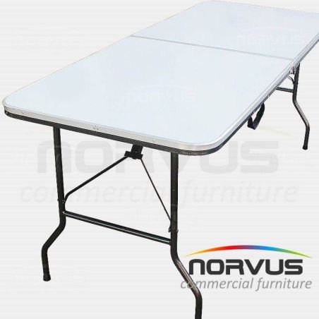  Mesa portafolio rectangular plegable 180x75 fibra de vidrio