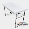 Mesa portafolio rectangular plegable 120x60 plástico inflado