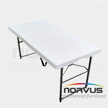  Mesa portafolio rectangular plegable 120x60 plástico inflado