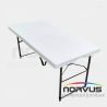  Mesa portafolio rectangular plegable 120x60 plástico inflado