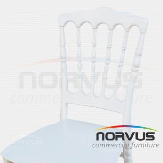  Silla Versalles de plástico blanco