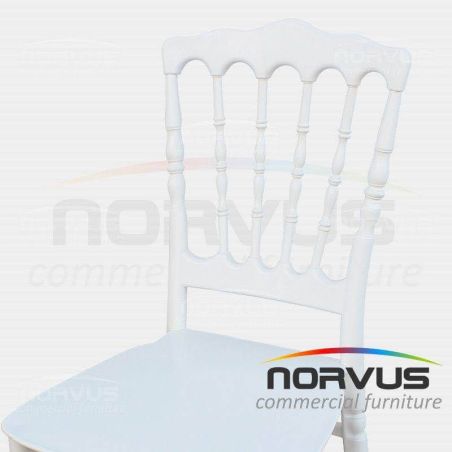  Silla Versalles de plástico blanco