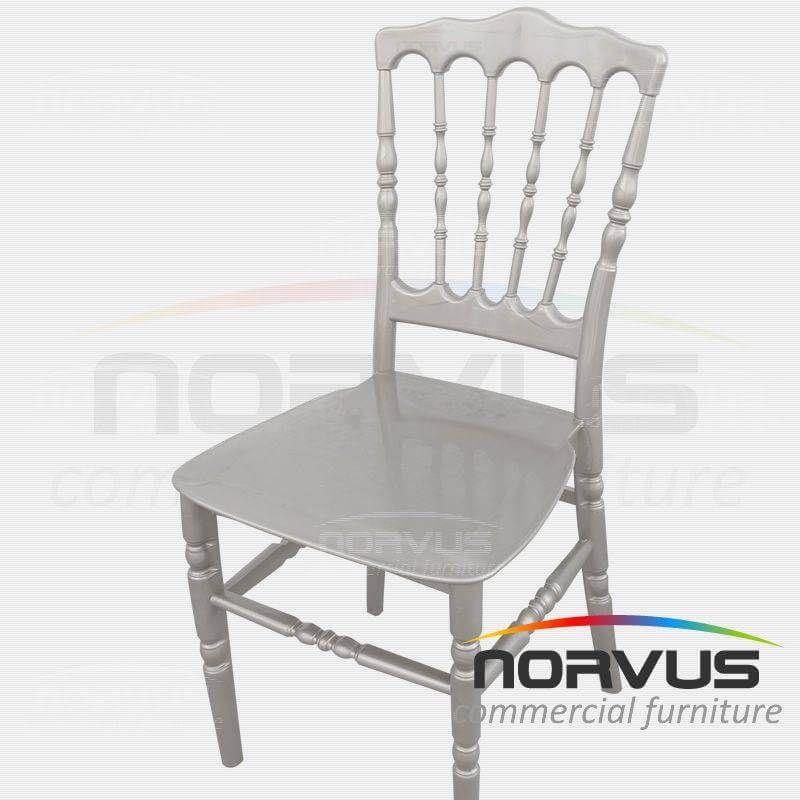 Silla Versalles de plástico plata