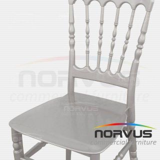  Silla Versalles de plástico plata