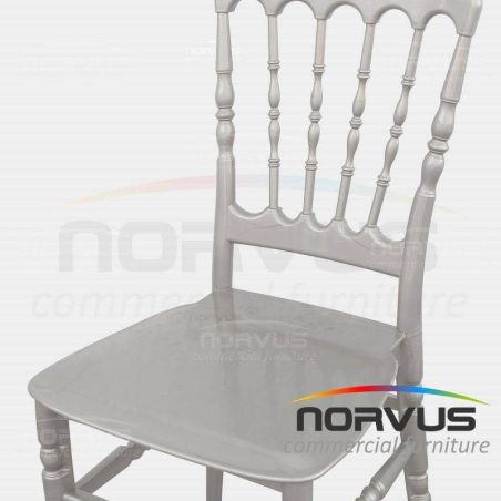  Silla Versalles de plástico plata