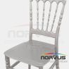  Silla Versalles de plástico plata