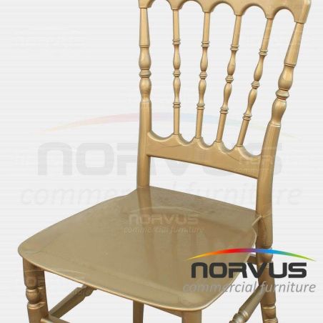  Silla Versalles de plástico dorado