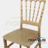  Silla Versalles de plástico dorado