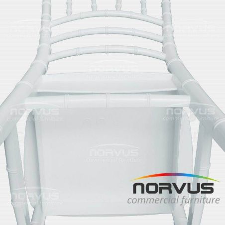  Silla Tifanny de plástico blanco
