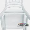  Silla Tifanny de plástico blanco