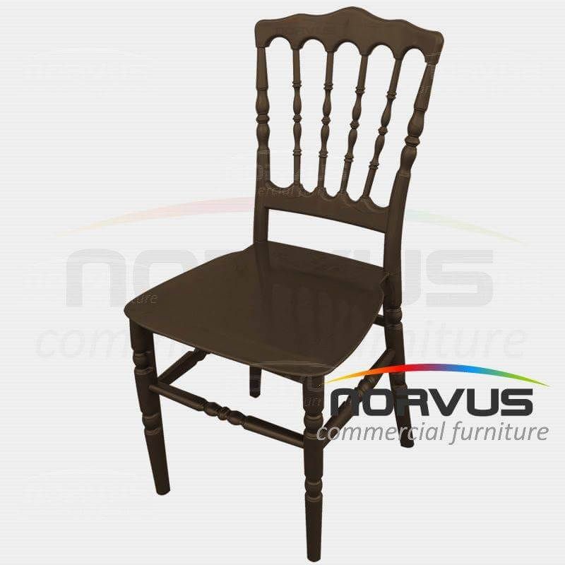 Silla Infantil Versalles de plástico chocolate