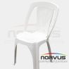 Silla de plástico sin brazos Pavito blanco