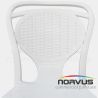  Silla de plástico Pisa sin brazos blanco