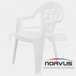 Silla infantil de plástico Numeros blanco