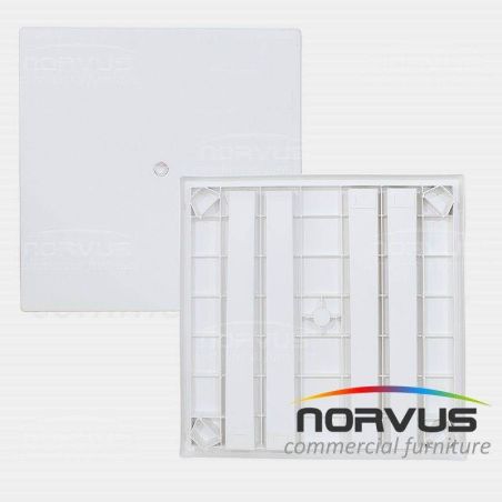  Mesa cuadrada de plástico blanca