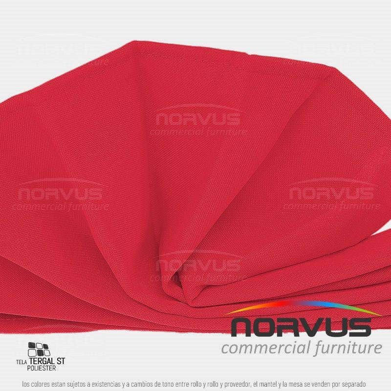 Servilleta 40x40cm tela Tafetan rojo