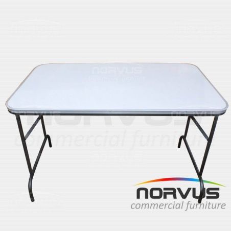 Mesa rectangular plegable 120x75 fibra de vidrio