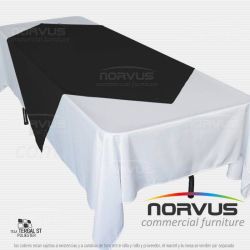 Cubremantel 150x150cm tela Tafetan negro