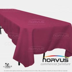Mantel infantil rectangular 230x100cm tela Tafetan vino