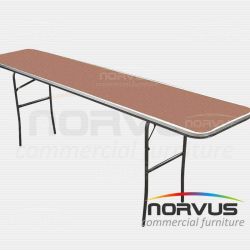 Mesa hotelera rectangular plegable 240x50 fibracel