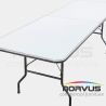  Mesa portafolio rectangular plegable 240x75 fibra de vidrio