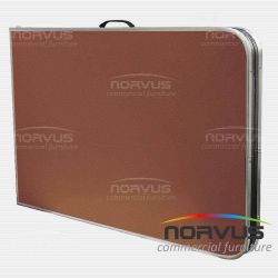 Mesa portafolio rectangular plegable 240x75 fibracel