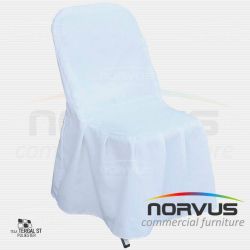 Funda para silla tela Tafetan blanco (10 pzs)