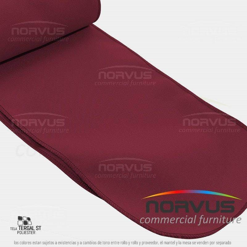 Liston para silla 250x15cm tela Tafetan vino