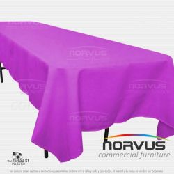 Mantel infantil rectangular 230x100cm tela Tafetan fiusha