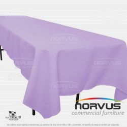 Mantel infantil rectangular 230x100cm tela Tafetan lila