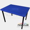 Mesa escolar infantil rectangular 80x60cm cubierta de plastico