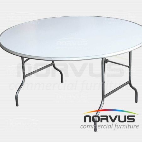  Pack - 10 mesas redonda fibra de vidrio y 100 sillas plegables plastico negro