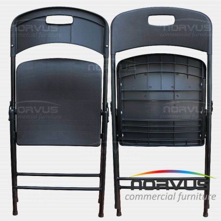  Silla plegable de plastico Jardin Polonia negro