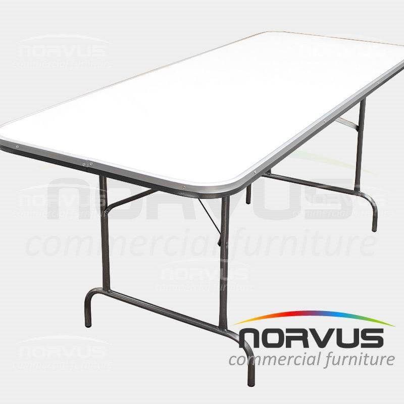 Mesa rectangular plegable 180x75 fibra de vidrio