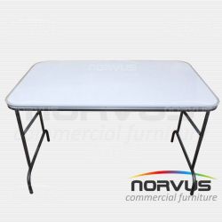 Mesa rectangular plegable 120x75 fibra de vidrio